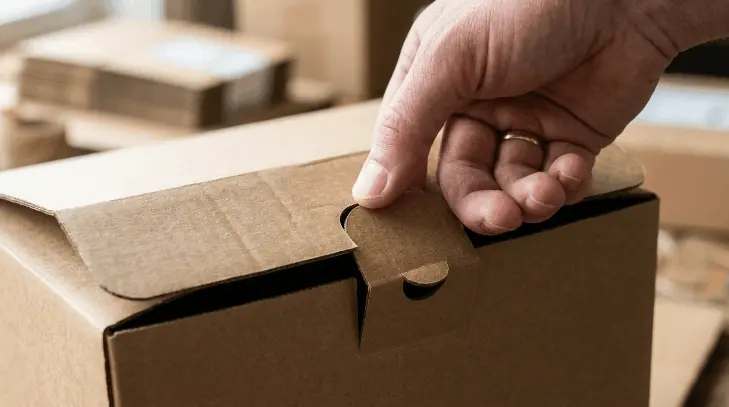 Self locking tuck top closure on a custom mailer box