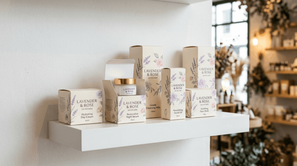 Retail Display Scene Seal End Tuck Boxes